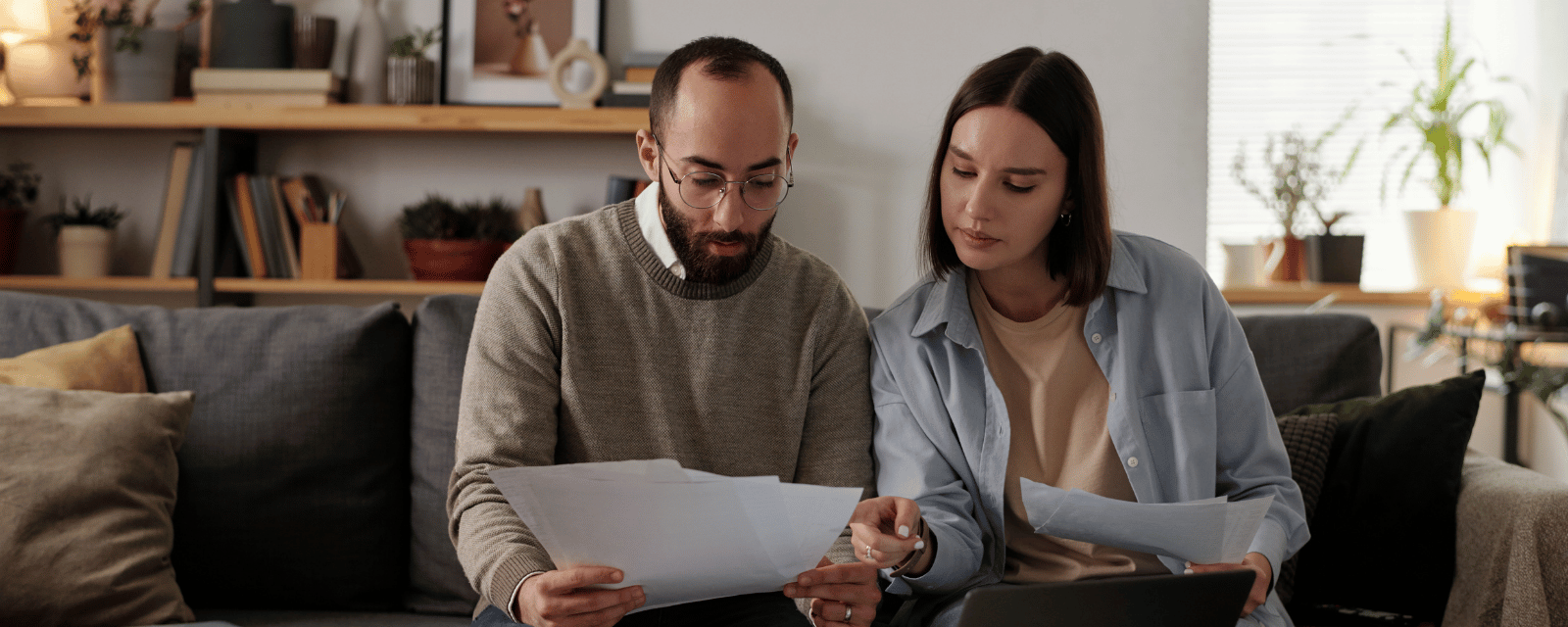 Customer reviewing water bill